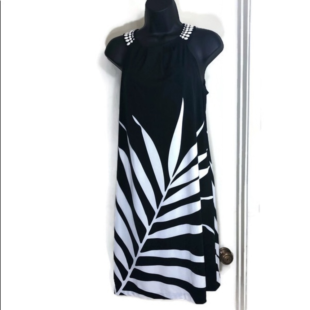 London Style Beaded Halter Summer Dress